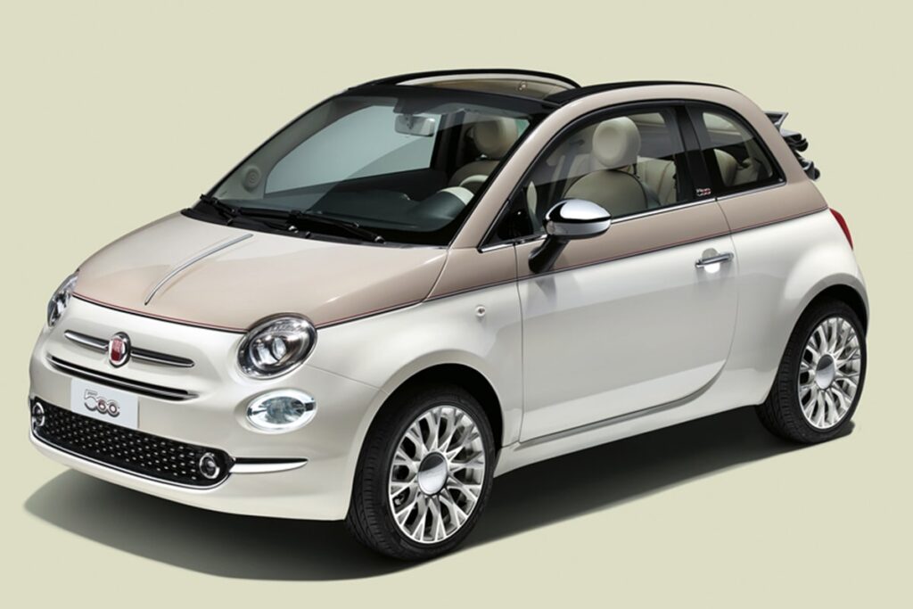 Rental car in Rhodes - Fiat 500 Cabrio